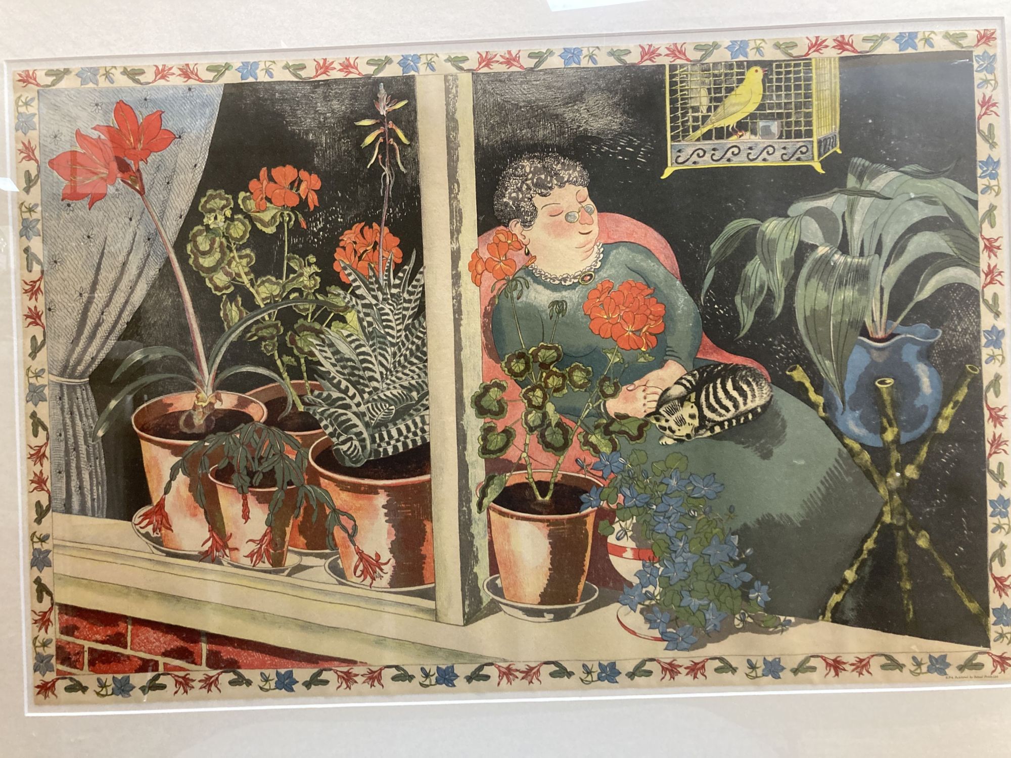 John Nash, Print for Schools, Window Plants (SP4), 49 x 76cm